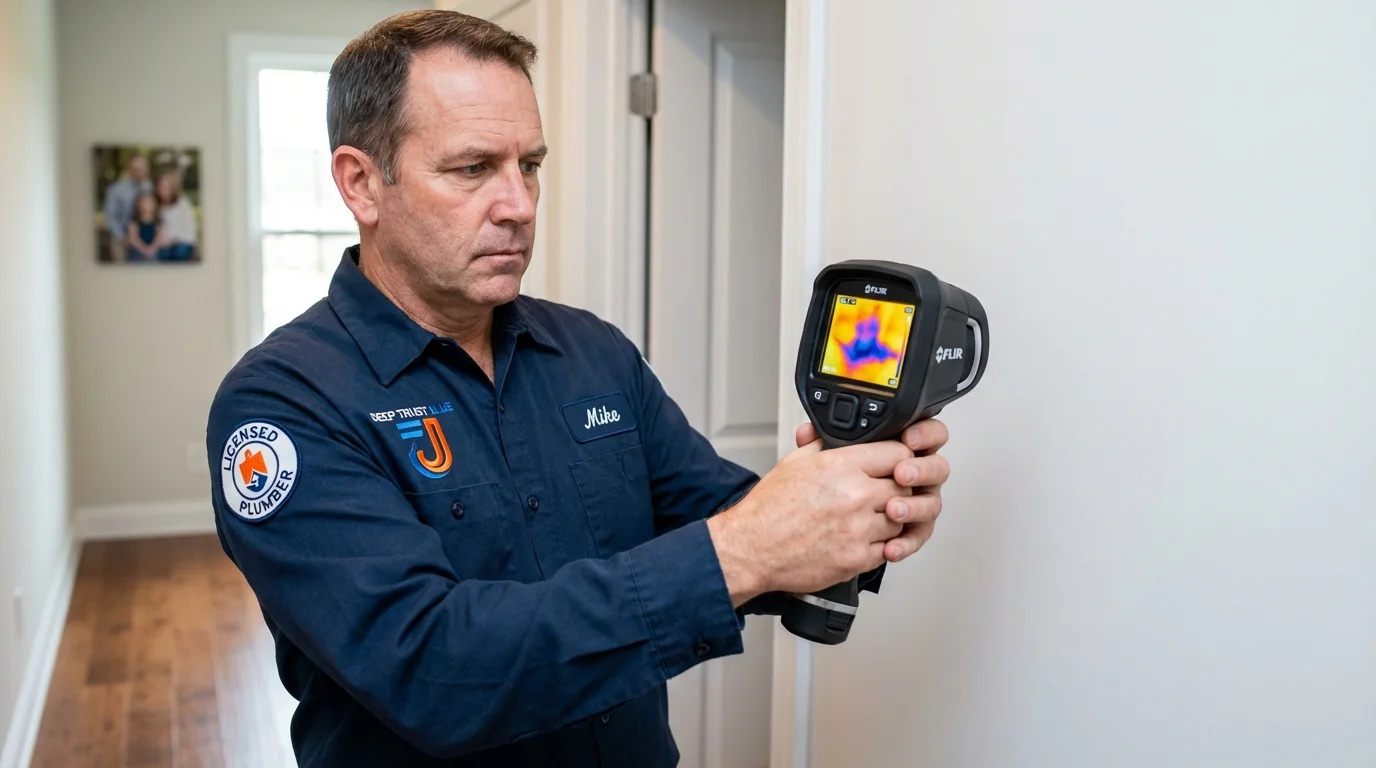 Thermal imaging leak detection by Johns Plumbing LLC in Waretown